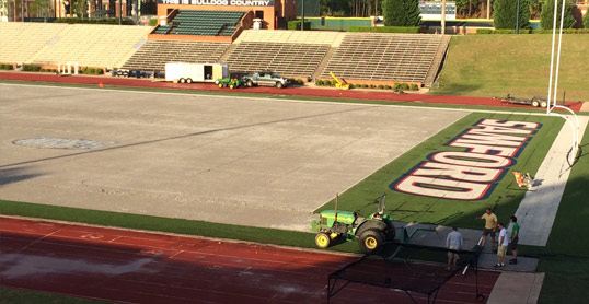A picture Sports Surface Installation for Schools & Community Fields of with Republic Sports