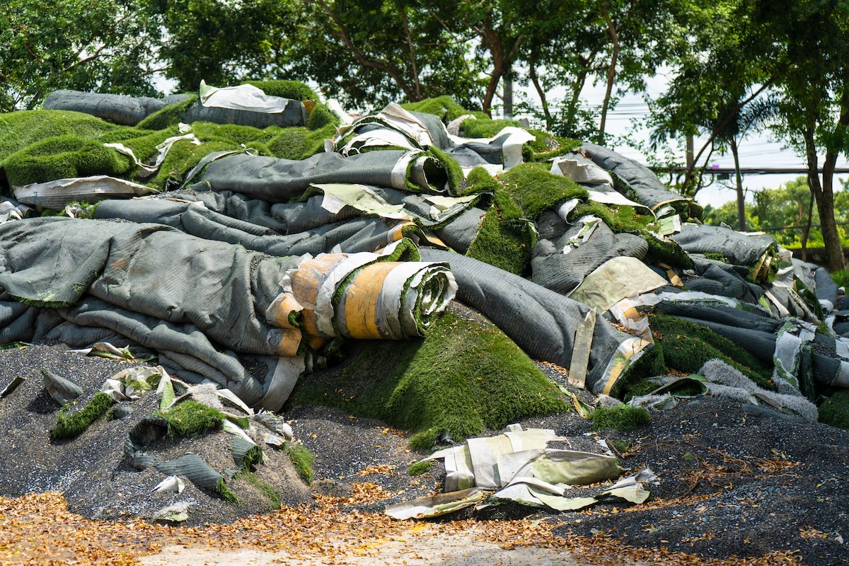 Turf Sports Field Removal, Replacement, & Recycling A picture Turf Sports Field Removal, Replacement, & Recycling of with Republic Sports