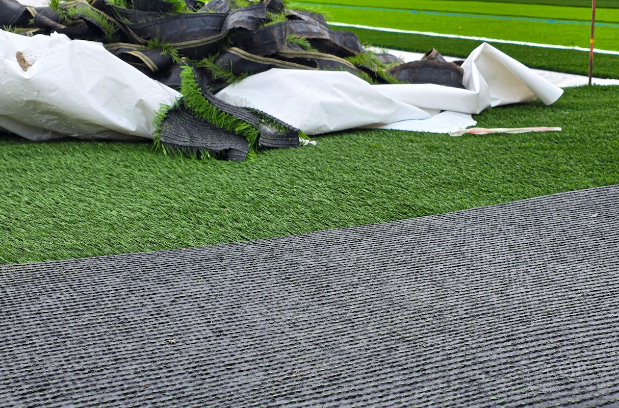 Artificial Turf Sports Field Renovation - Removal, Reuse, and Resurfacing A picture Artificial Turf Sports Field Renovation - Removal, Reuse, and Resurfacing of with Republic Sports