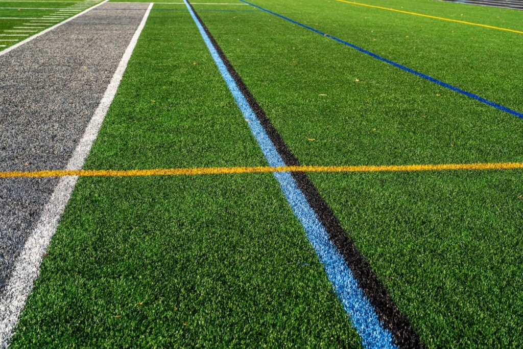 A picture Multi-Sport Field Construction Guide: Striping of with Republic Sports