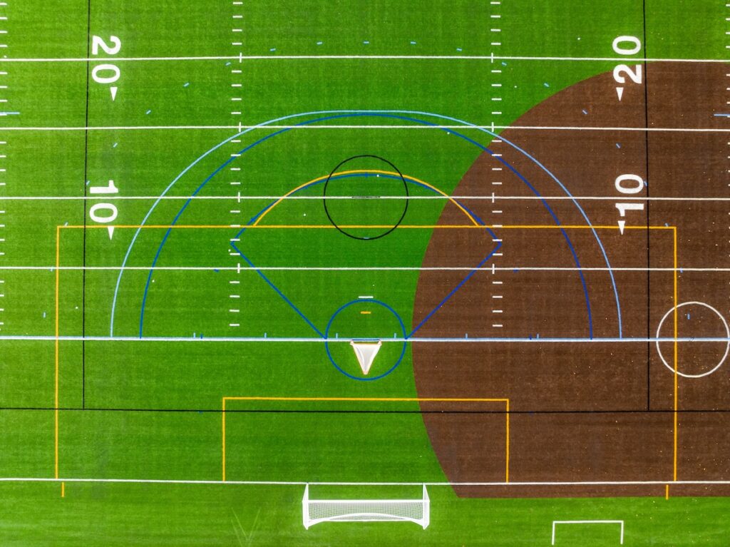 A picture What Sports Can Share the Same Synthetic Turf Field? of with Republic Sports