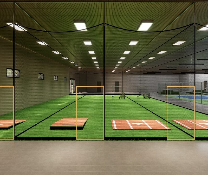 A picture Baseball Training Facility Design & Construction of with Republic Sports