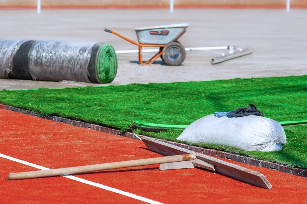 A picture Sports Construction - How Fields & Athletic Facilities Are Built of with Republic Sports